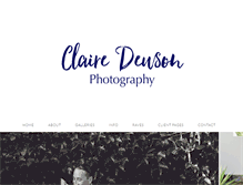 Tablet Screenshot of clairedewsonphotography.com